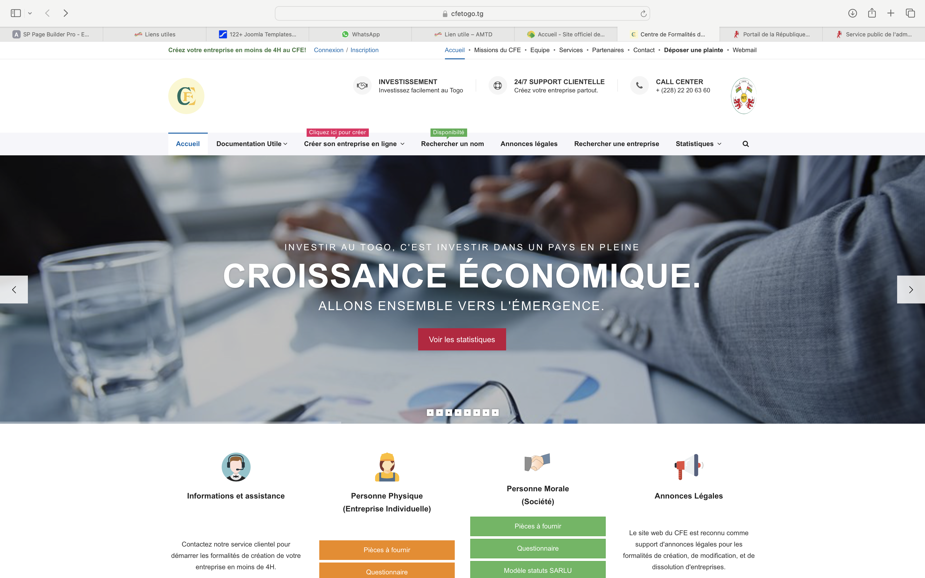 Centre de Formalités des Entreprises