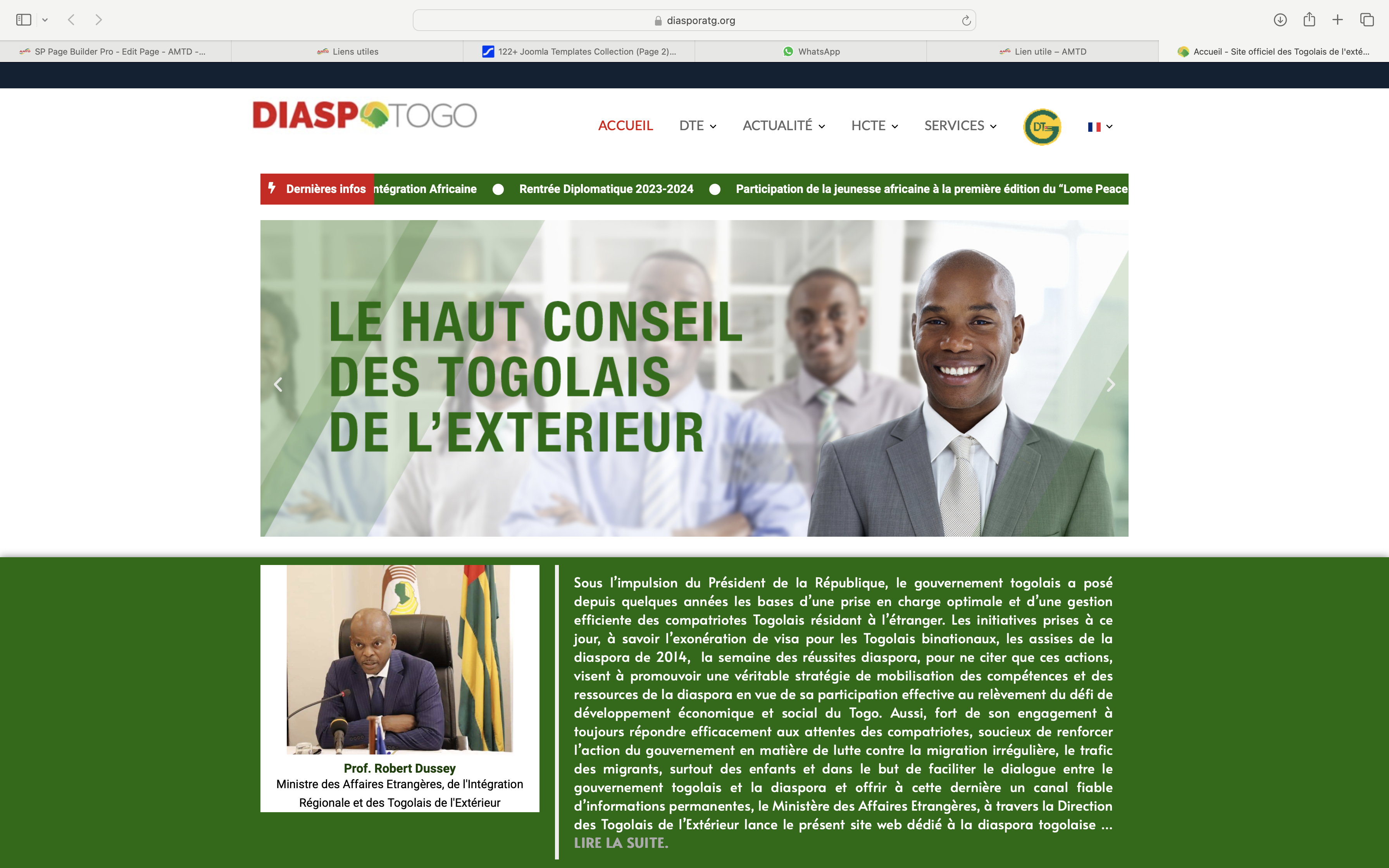 Site officiel de la diaspora togolaise