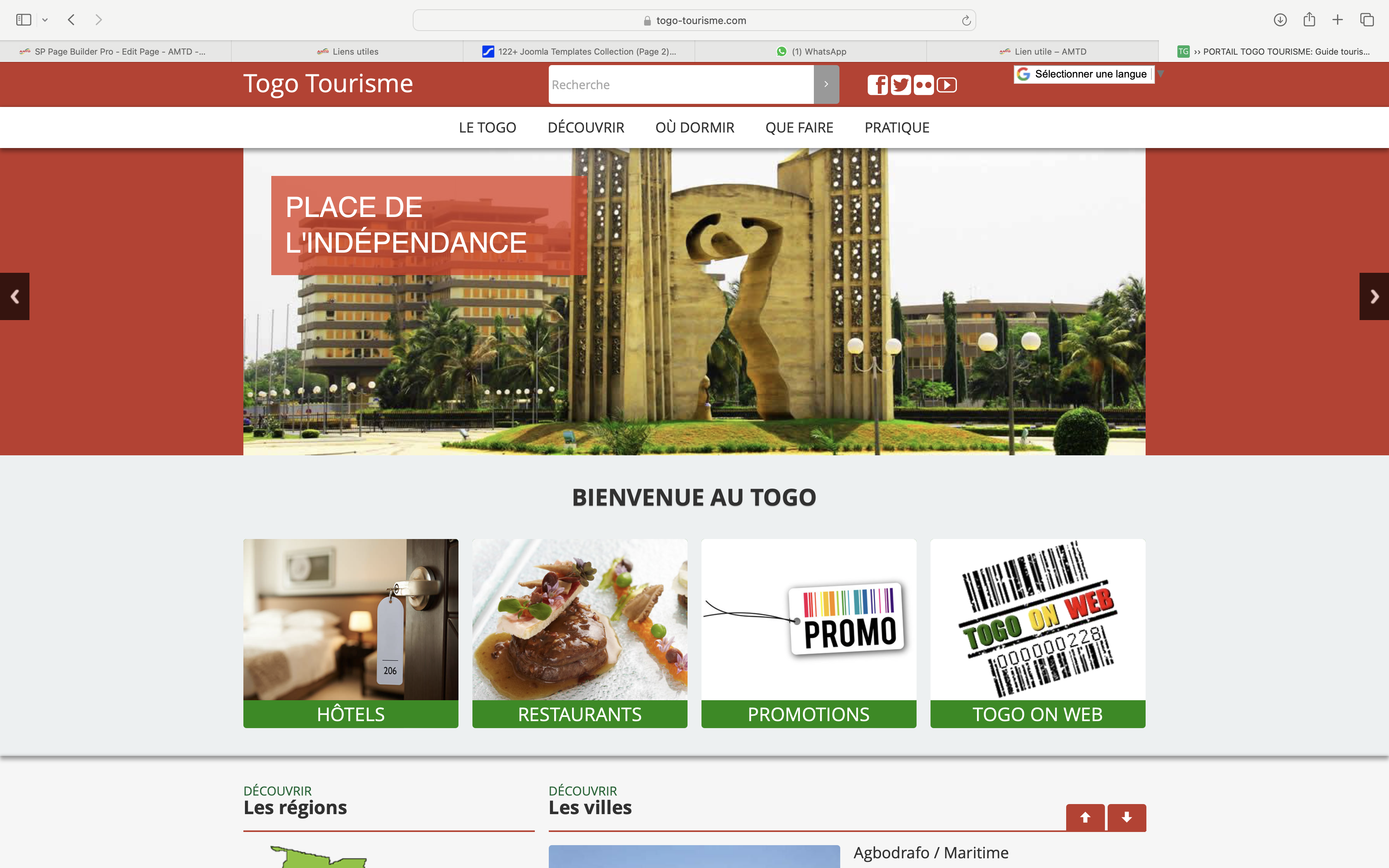 Togo Tourisme, portail togolais du tourisme